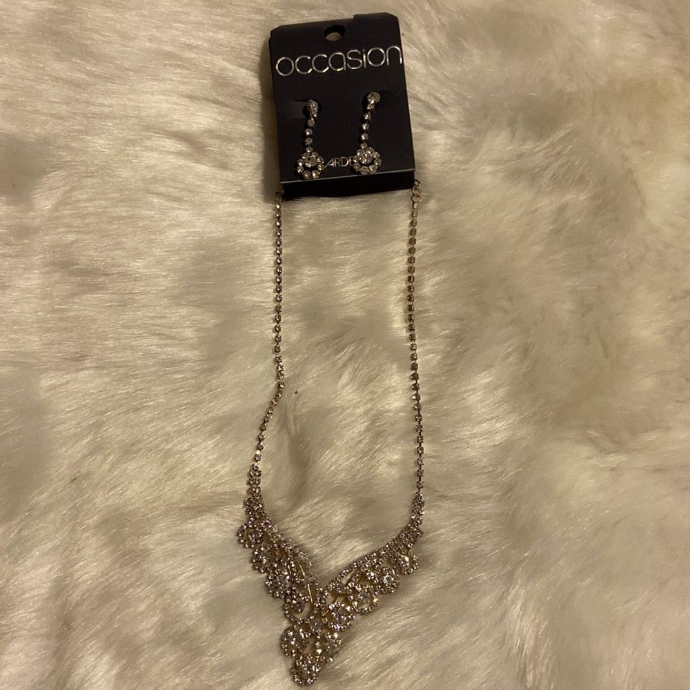 Beautiful diamanté sparkly wedding set